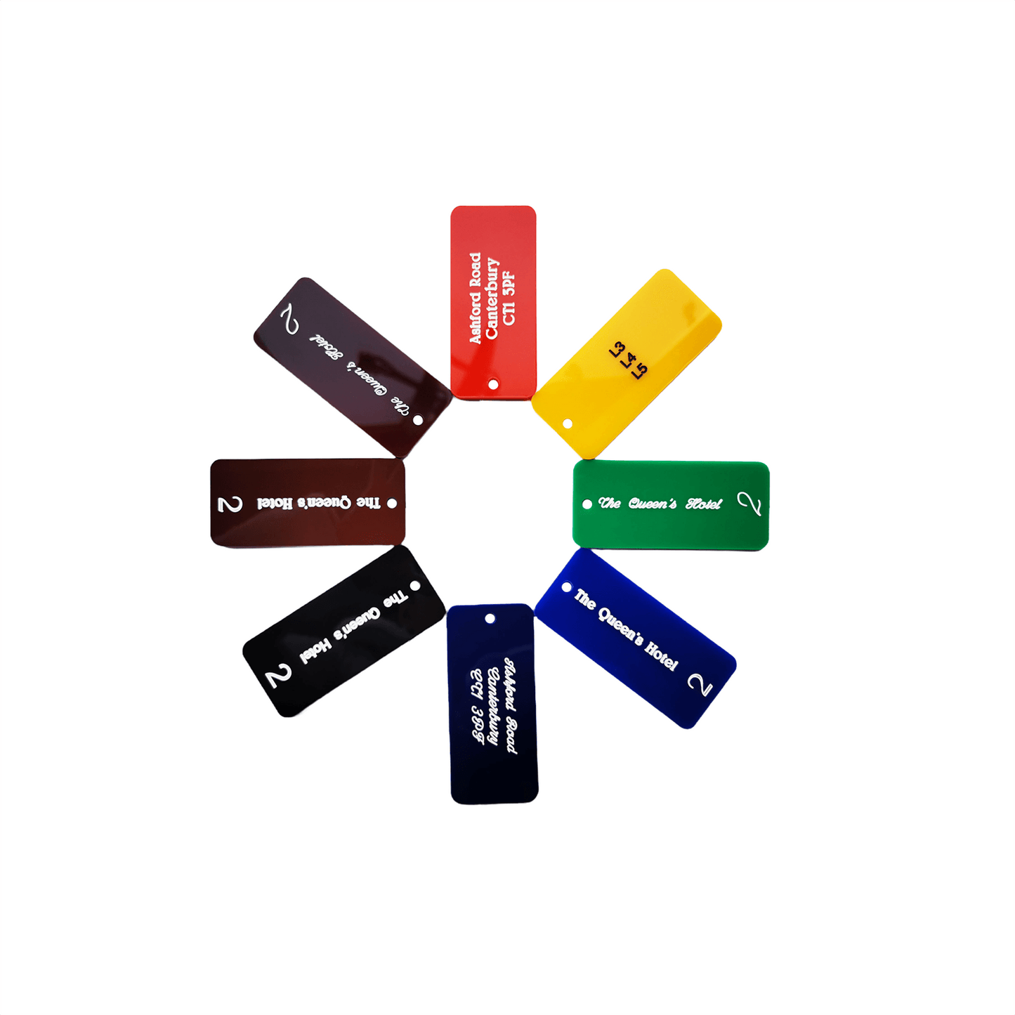 Acrylic Key Tag Oblong